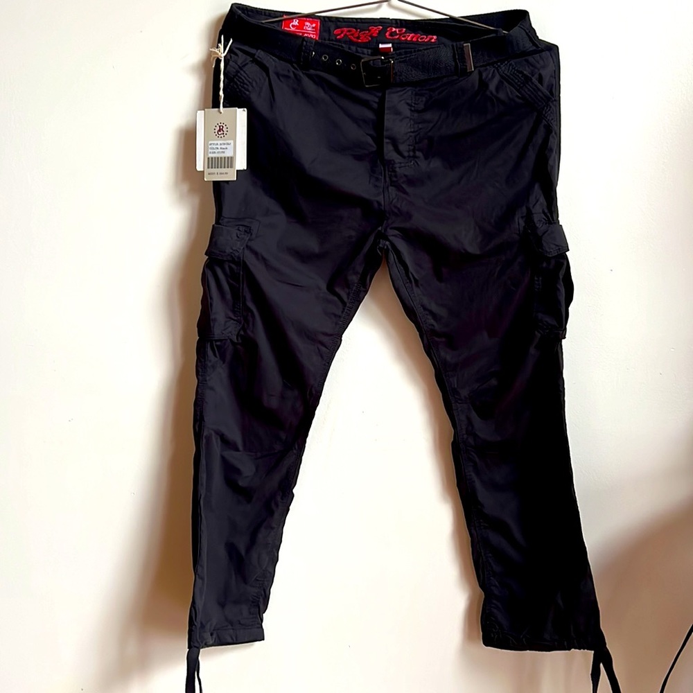 Rich Cotton Cargo Utility pants button fly